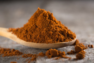 Red hot paprika powder