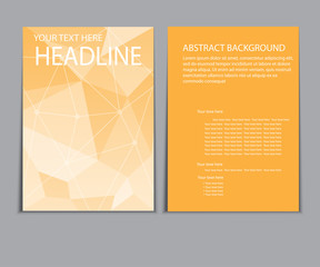 Design cover paper report. Abstract geometric vector template. 
