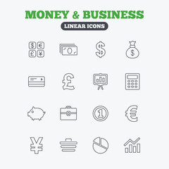 Money and business icon. Cash and cashless money