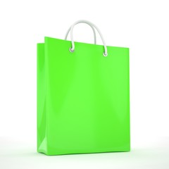 Paper Shopping Bag isolated on white background