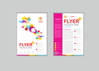 Vector Brochure Fl yer design Layout template in A 4 size set 15