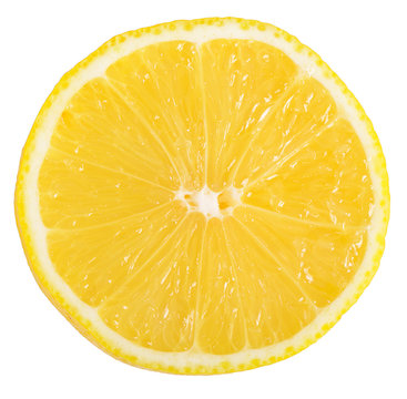 The fresh lemon  isolated on a white background