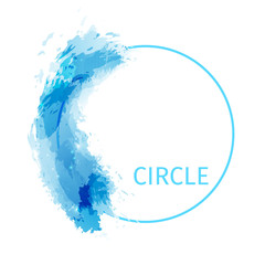 Zen circle abstract modern background design