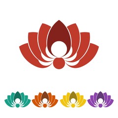 florist logo icon Vector