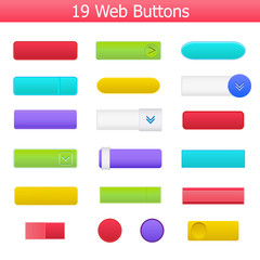 Button design. Vector