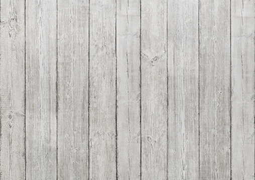 White Wood Planks Background, Wooden Texture, Floor Wall Plank