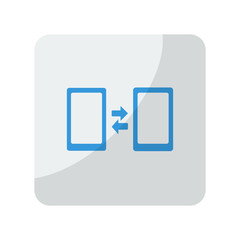Blue Pairing icon on grey rounded square button on white