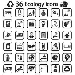 Ecology icon set