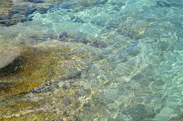 Fototapeta na wymiar Sparkling Turquoise Sea Water