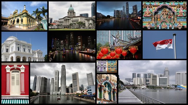 Singapore - travel photo collage