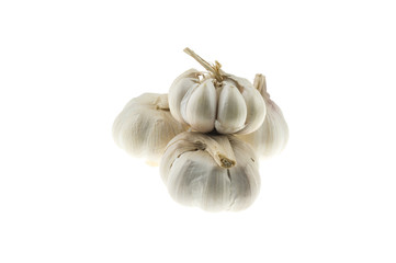 garlic isolated on white background