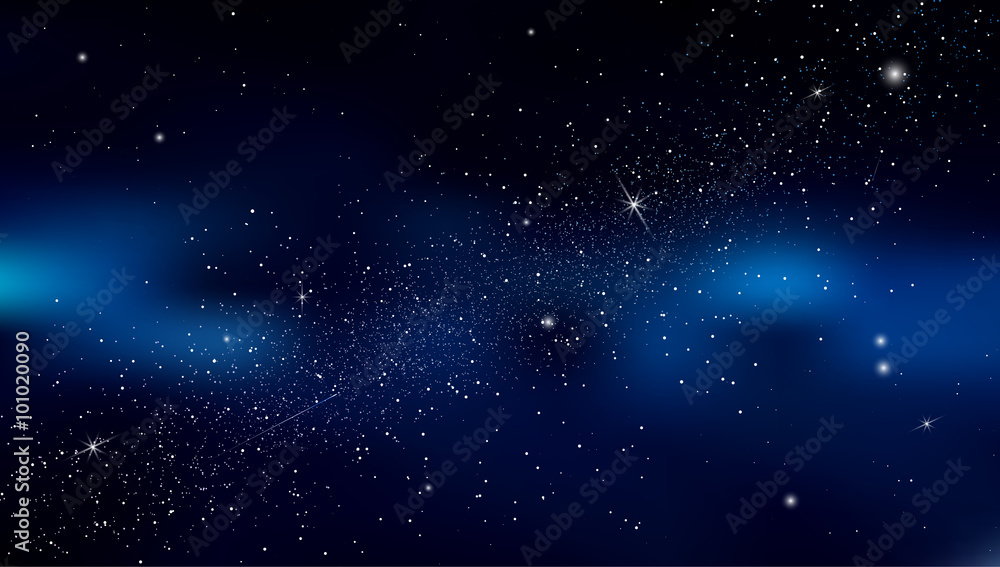 Poster abstract background is a space with stars nebula.vector