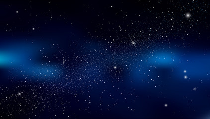 Obraz na płótnie Canvas Abstract background is a space with stars nebula.Vector