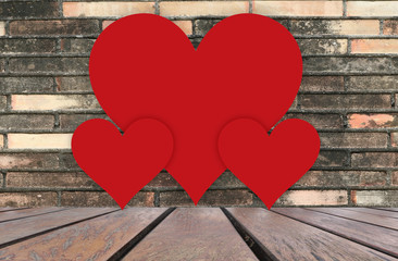heart on wall valentine