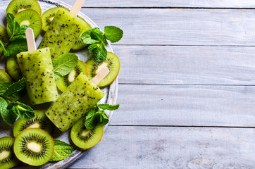 Homemade fruit popsicle