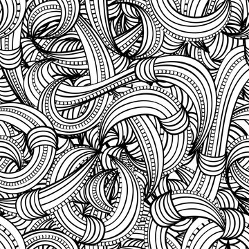 seamless black and white pattern abstract © 100ker