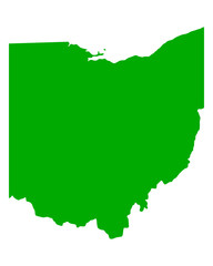 Karte von Ohio