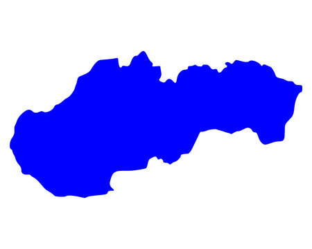 Karte der Slowakei
