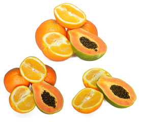 Fototapeta na wymiar Orange & Papaya, Collage