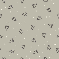 Heart seamless pattern