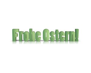 Frohe Ostern 3D Wort