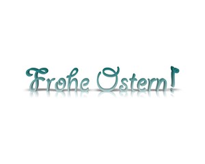 Frohe Ostern 3D Wort