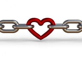 Chained Heart - 3D