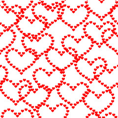 Seamless pretty hearts