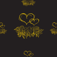 All you need is love - seamless vector pattern