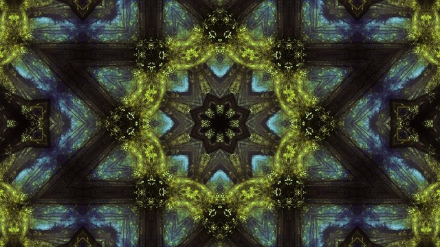 floral kaleidoscopic mandala animation 4k Loop