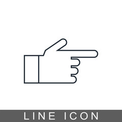 icon arrow hand