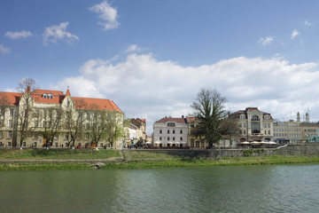 View of the Ukrainian city Uzhgorod