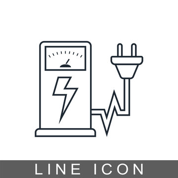 icon electrogas station