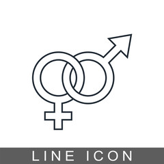 icon man and woman sign