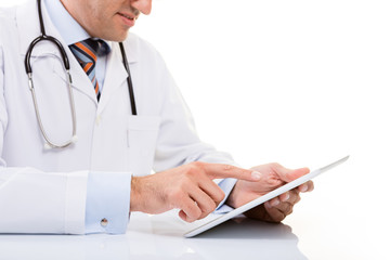 Doctor and Digital Tablet