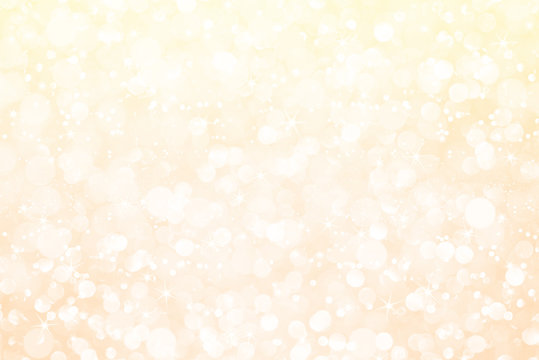 white gold glitter bokeh with stars abstract background