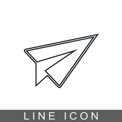icon paper plane