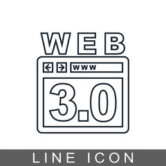 icon web 3 0
