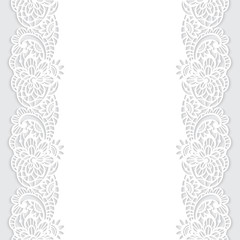 Vector seamless pattern with floral lace
