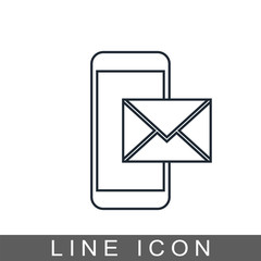 mail smartphone icon