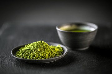 Matcha, powder green tea