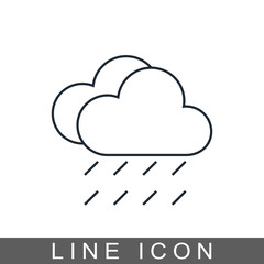 rain cloud meteo icon