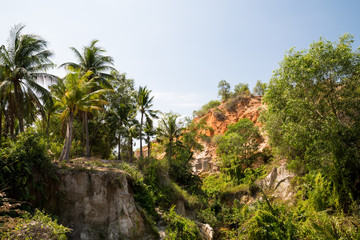 Fototapeta na wymiar Fairy Springs in Mui Ne in Vietnam