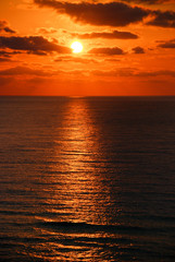 Fototapeta premium The beautiful sunrise on the sea