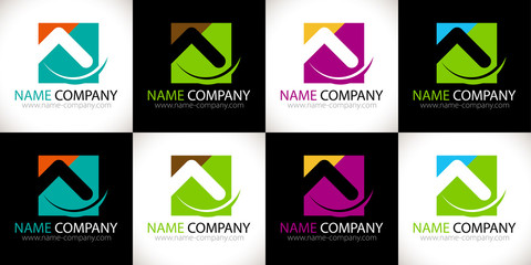 logo maison construction btp