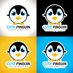 logo pingouin animal oiseau
