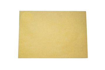 Brown envelope isolated on white background