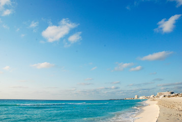 Obraz premium The beautiful seaside scenery in Cuncan, Mexico
