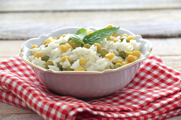 Rice with vegetables