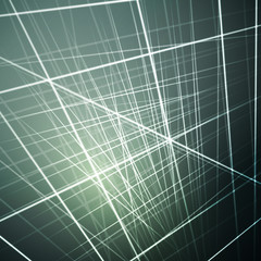 Vector illustration of glowing lines, abstract futuristic background for various design artworks